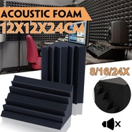 Geepro 12x12x24cm 8pcs Acoustic Bass Trap Corner Bass Acoustic Foam Bass Traps Corner Sound Proofing