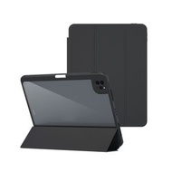 全城熱賣 - 亞克力二合一磁吸分離休眠智能皮套 適用於 iPad Pro 12.9 2022 / 2021（黑色）