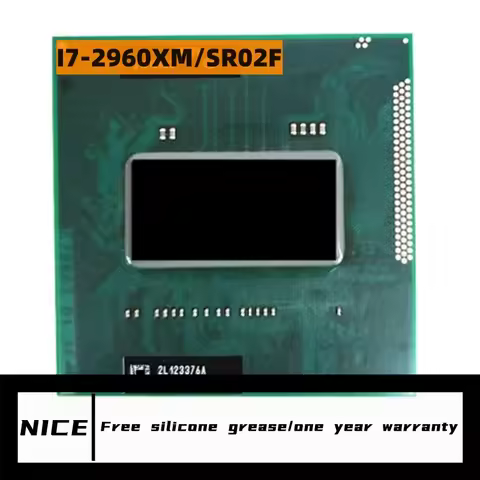 Core I7-2960XM SR02F Processor i7 2960XM notebook Laptop CPU Socket G2 rPGA988B Suitable for HM65 75