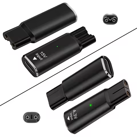 15V/4.3V Type-C Shaver Charging Adapter, Charging Converter for Norelco 7000 5000 3000 Series/Norelc