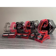 WATCH STAND JAM G SHOCK READY STOCK STAND JAM DISPLAY TYPE C TRANSPARENT RED AND BLACK MERAH DAN HIT