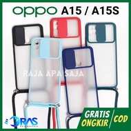 Softcase Tali OPPO A15 A15S Sling Case Casing Kesing Silicon Silikon
