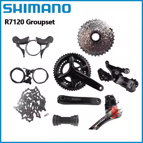 SHIMANO 105 R7120 Groupset 2x12s Bicycle Components Hydraulic Disc Brake Dual