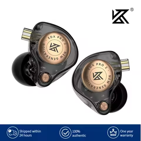 KZ EDX PRO 2 Dynamic In Ear Earphone HIFI DJ Earphones Earbud Music Noise Cancelling Headset 3.5MM T