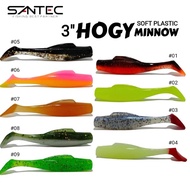 SANTEC 3" HOGY MINNOW LUMINOUS SOFT PLASTIC LURE