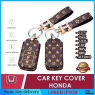 [NEW] KAKTUS Honda Leather Car Key Cover CITY HRV BRV JAZZ CRV ACCORD CIVIC FC Accessories 2020 2021
