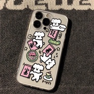 Casing Samsung A36 A56 S25 36 A56 S25 Fortune Puppy Cartton Cartoon Case Samsung A36 A56 S25 36 A56 