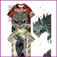 HT Kaiju No 8 Kafka Hibino Mina Ashiro Reno Ichikawa Cosplay cloth 3D summer T-shirt Anime Short Sle
