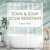 AmazerBath Extra Long Shower Curtain Liner, Clear, 84 Inches Long, 72x84 Plastic Curtain Liner, Cute