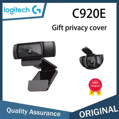 Logitech C920e HD 1080p Mic-Enabled Webcam, certified for Zoom, Microsoft Teams compatible, TAA Comp