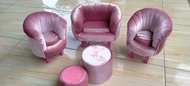 Miniature Kursi/sofa kerang boneka Barbie set miniature kursi kerang perlengkapan rumah barbie