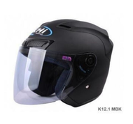 Original KHI K12.1 Helmet Topi Dewasa Helmet Motor ( Matt Black )