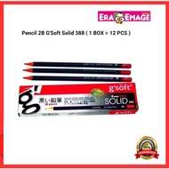 【G'SOFT】Pencil 2B G'Soft Solid 388 ( 1 BOX = 12 PCS )