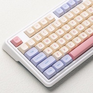 132 Keys XDA Keycaps PBT Dye Sublimation Keycaps Pink Marshmallow Theme For Mechanical Keyboard GMMK