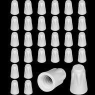 Zonon 36 Pcs Ceramic Wire Connector White Ceramic Nuts 18-8 AWG High Temperature Wire Connectors Por