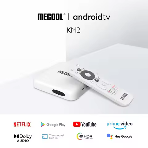 MECOOL KM2 Smart TV Box 2GB 8GB Amlogic S905X2 BT4.2 4K HD 2.4G/5G WiFi Media Player Android 10.0 Se