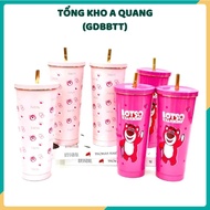 LOTSO BEAR BOTTLE 750ML Thermal Cup 750ML Cartoon Pattern Free 3 accessories. Thermal cup-MA: COCGUN