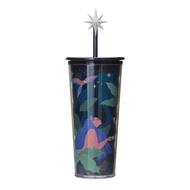 【Direct from Japan】 STARBUCKS Starbucks Anniversary 2024 Cold Cup Tumbler Navy 473ml Water Bottle Tu