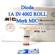 1A DIODE IN 4002 ROLL MIC Brand | Diode 1 Ampere IN4002 Roll