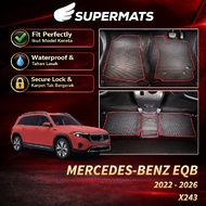 [Ready Stock] SUPERMATS Mercedes-Benz EQB [X243] (2022-2026) Karpet Kereta Custom Fit Waterproof Ant