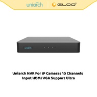Uniarch NVR For IP Cameras 10 Channels Input HDMI VGA Support Ultra 265/H.265/H.264 NVR-110E2