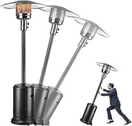 ERWGVH Patio Heater 13KW 13000W, 46000 BTU Stainless Steel Gas Patio Heater with Sandbox and Wheels,