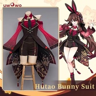 UWOWO Hutao Cosplay Genshin Impact Fanart Exclusive Hutao Bunny Suit Cosplay Cute Ganyu/Kokomi Dress