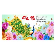 3D Cross Embroidery Painting of Father's Grace is Very Heavy, Mother's Meaning in the Nine Months of