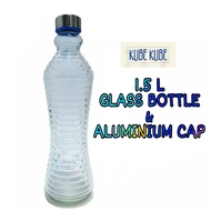 1.5 L Glass Water Bottle