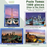 Tomax Jigsaw Puzzle 1000 pcs / 950 pcs Glow in the Dark Mainan Edukasi