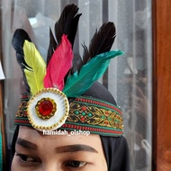 Dayak Traditional Colorful Feather Crown