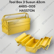HASSTON 4485-005 Tool Box 3-Tier Iron Tool Box 42 cm