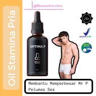 PROMO !!! NEW !!! Optima P Minyak Oles Pembesar Permanen Pemanjang Kuat Tahan Lama Ready Kak