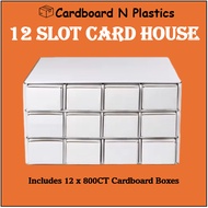 TCG 12 Slot Card House for 800CT Boxes