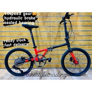 Benotto 2008 20"(451) Folding Bike 10sp Hydraulic Disc Basikal Lipat