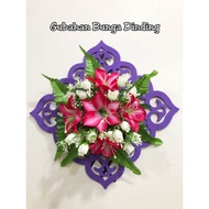 Gubahan Bunga Dinding LiLy/Diamond Rose