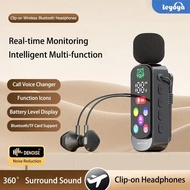 Leyoya wireless Bluetooth headset with clip-on design, 360° surround sound, Bluetooth 6.0, ENC noise