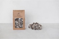 Creative Co-Op Approximately 3/4" L-1-1/2 L Dried Natural Pinecones in Printed Kraft Bag, Snow Finis