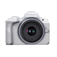 Canon佳能 EOS R50 RF-S 18-45mm f/4.5-6.3 IS STM 套裝 無反光鏡可換鏡頭相機 白色 預計30天内發貨 相機推薦 支付寶優惠碼：alipay100，落單滿$500即減$100