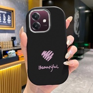 เคสสําห OPPO A3 2024 A3 5G A3X 4G A3X 5G A3 Pro 5G เคสโทรศัพท์รูปหัวใจบุคลิกซิลิโคน