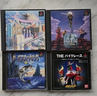Ps1 game 仮面騎士，sim city 2000 , 釣魚，ARC THE LAD 30 起