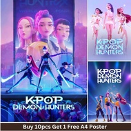 K-POP DEMON HUNTERS A4 SIZE WALLPAPER POSTER COLLECTION