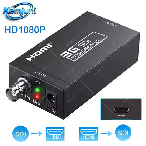 SDI To HDMI Converter 3G-SDI Broadcast Grade HD 1080P/60HZ Suitable For Surveillance Camera Video Co