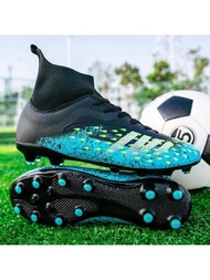 防滑防水耐磨釘鞋,適用於成人、青少年草地足球訓練,經典跑鞋