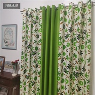 CA55Y - Jamella Green Mid Sold Per Pc Or 3in1 Set Ring Curtain ( 5ft - 152cm To 7ft - 213cm )