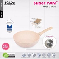 Frying Pan And Frying BOLDE 24cm FRY Pan Beige Wok Pan Beige 24cm