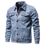 Mens Denim Jackets Autumn/Winter 2024 New Korean Version High-end Jacket Plus Size Cowboy Clothes Tr