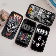 WB49 Fashion Rock Band KISS Casing for hp Plating iphone XS 14 15 12 13 Pro Max TPU material