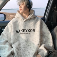 blouse plus size t shirt lelaki baju lelaki hoodie oversized 420G Heavy Tie-Dye Hooded Sweatshirt Me