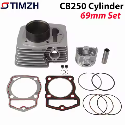65.5mm/69mm Cylinder Kit Big Bore with 15mm/17mm Pin Piston Ring Gasket for Zongshen CB250 CRF230F S